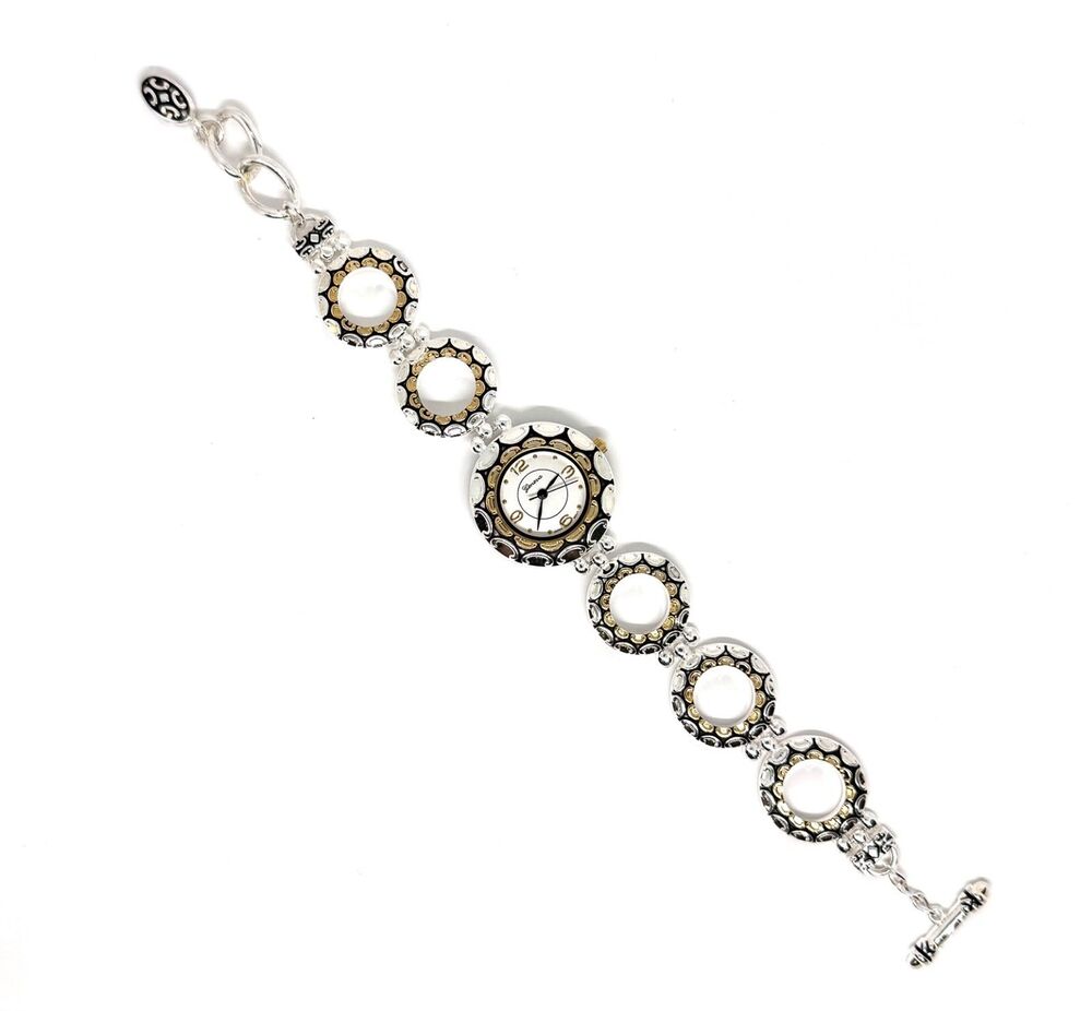 Geneva Silver Plated Ladies Watch Band #1024